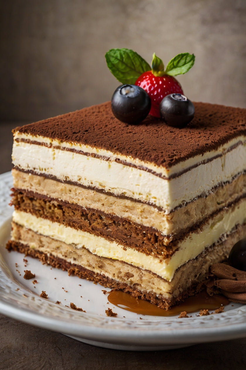 Tiramisu Cake Recipe - Coffee-Infused Layered Dessert with Mascarpone Frosting