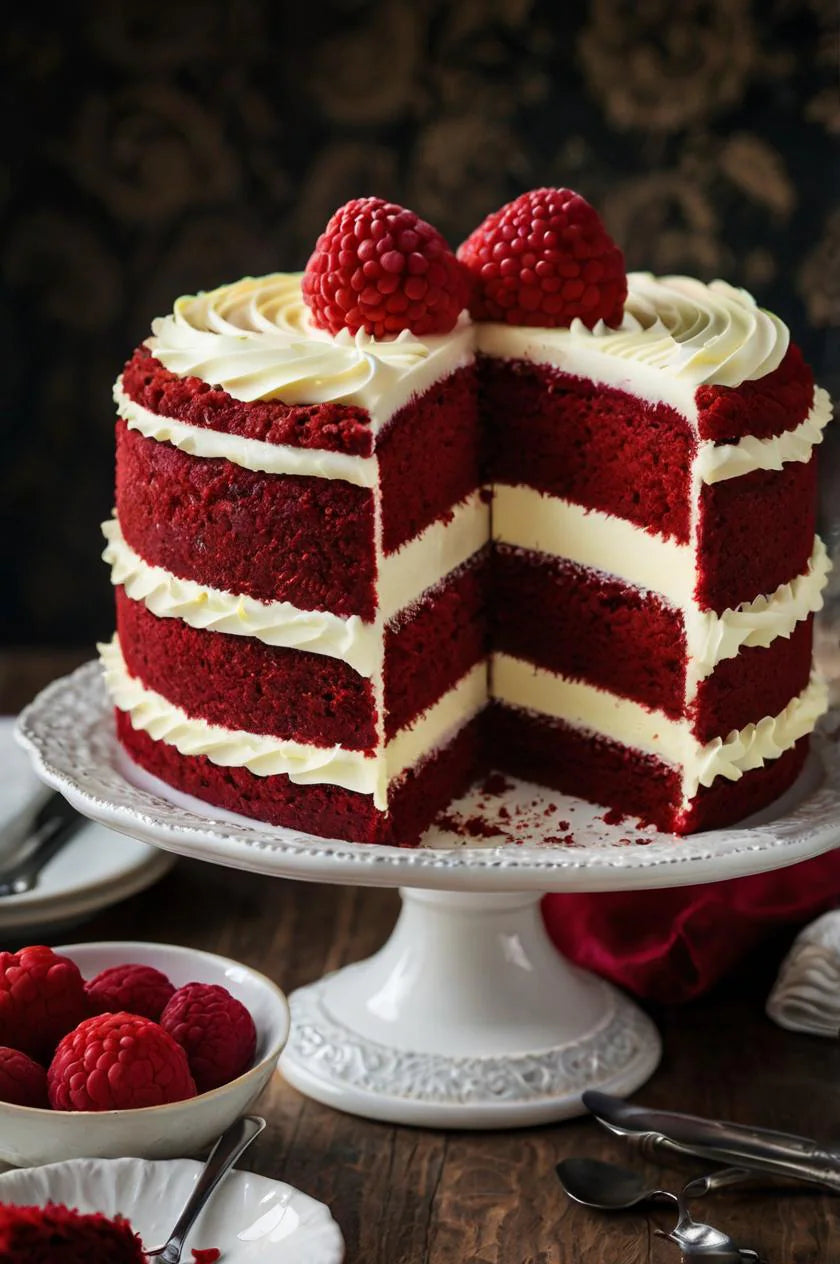 Red Velvet Cake Recipe - Classic Dessert with Cream Cheese Frosting