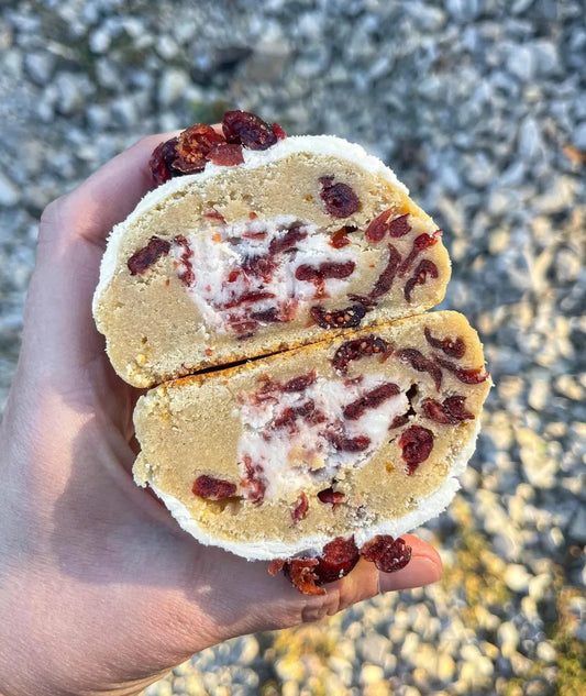 White Chocolate Cranberry with Cranberry Buttercream Cookie Recipe | Gourmet Stuffed Cookie Recipes/Deluxe Stuffed Cookies/homemade cookies